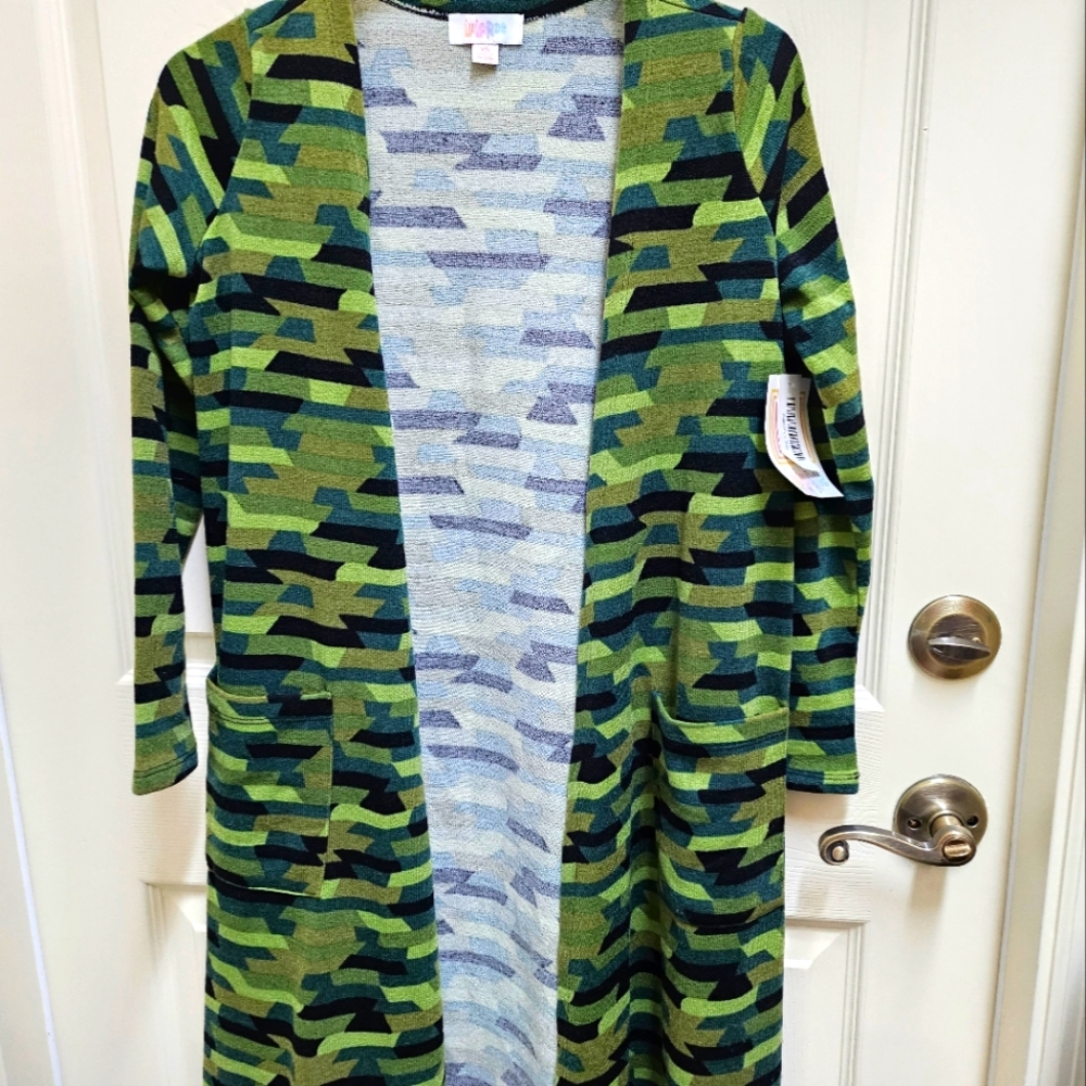 LulaRoe Green Duster Cardigan